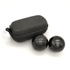 Z Qingzheng Manual Massage Balls  1 57inch Solid Steel Baoding Boiled Black 
