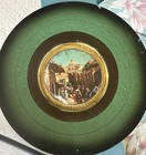 Vintage Souvenir Jerusalem Metal  Wall Hanging Plate Hand Made In Israel