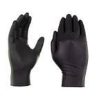 Ammex Black Nitrile Disposable Exam medical Gloves 3 Mil  Latex-free  Box Of 100