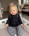 Cute Reborn Baby Doll 28inch Toddler Hand-rooted Soft Hair Collectible Kids Gift