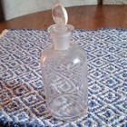 Clear Glass Antique Pharmaceutical Bottle With Stopper Pre-1930
