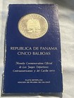 1970 Silver Proof 5 Balboas Republic Of Panama Commemorative Coin