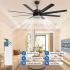 Ceiling Fan With Lights  60 Inch Large Ceiling Fan Light With Remote Control 