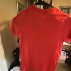 Nike Unisex Kids Red Graphic Print  play With Sole  Crew Neck T-shirt S