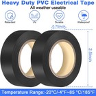 60 Pack Vinyl Electrical Tape Bulk Electric Tape  Black