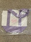 1 Trader Joe   s Mini Heavy Canvas Tote Bag Pastel Lavender Nwt 10   x13   
