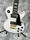 Us Warehouse Lp White Electric Guitar - Mahogany Body Gold Hardware 22 Frets