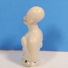 Antique Porcelain Lady Half Pin Cushion Doll 2 3 8 