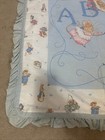 Vintage Beatrix Potter Peter Rabbit Abc Crib Blanket Nursery 33   x 45    1993
