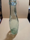 Vintage Antique Pluto Water America s Physic Small 8 5  Green Glass Bottle 