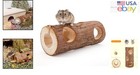 Lightweight Fir Wood Tunnel Toy For Hamsters And Mice  Indoor Entertainment