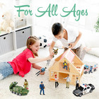 Doll Collection Sweet Li   l Family Dollhouse Figures - Firefighter  Police Office