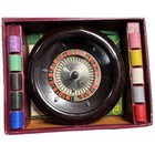 Vtg Es Lowe Bakelite Roulette Wheel Game Set 12  Casino Chips Mat Parts Repair
