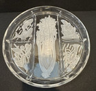 Indiana Glass  5- Part Relish Tray Intaglio Celery lobster olives fish pickles