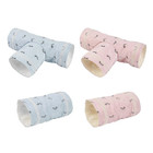Mini Hamster Guinea Pig Tunnel 2-way 3-way Toy Pet Cages Hedgehog Tube House Cav
