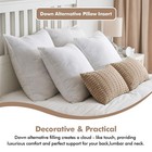 28x28 Down Alternative Pillow Insert Euro Decorative Throw Pillow 28 X 28 Inc   