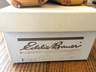 Eddie Bauer Deerskin Trading Post Women Tan Leather Moccasin Slippers 7 Vintage