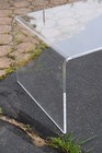 Vintage Lucite Acrylic Waterfall Coffee Table Clear Modern Mcm Hollywood Regency