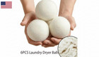 6 Wool Dryer Balls Xl Organic Wool Natural Laundry Fabric Softener Antistatic