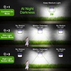 6500k Led Solar Power Pir Motion Sensor Lights Outdoor Garden Security Lamp Wall
