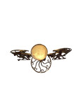 Metal Candelabra Angel Wings