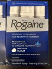 X2 Men s Rogaine 5  Minoxidil Unscented Foam Hair Regrowth Treatment  Read  