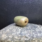 Ancient Pre Columbian Green Jade Tube Pendant Combine Shipping  612