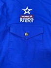 Wrangler Actra National Patriot Mens Blue Button Up Western Shirt Sz L