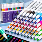 Acrylic Marker 12-80 Colors Pen Set For Draw Sketching Paint Art Markers Graffit