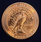 1921 Peace Dollar Copper Round Bu  999 Fine Pure Bullion 1 Oz Coin Lot Roll Tube