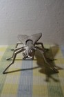 Large Silver Color  Cast Metal Fly 12  Metal Art