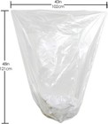 40-45 Gallon Clear Trash Can Liners - 40  X 48      High Density Garbage Bags