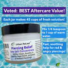 Urban Releaf Piercing Relief Sea Salt Concentrate Jar  Red Keloid Bump Heal Fast