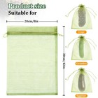 50 Pcs 8x12 Inch Fruit Protection Bags Mesh Organza Bags For Fruits Vegetables