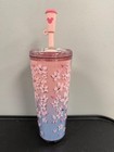 Disney Parks Cherry Blossom Starbucks Pink Sakura Tumbler Straw Topper Mickey