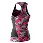 Sls3 Women   s Triathlon Race Top - Sangria Camo - Tri   Cycling   Run Singlet - L