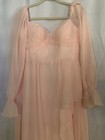 Light Pink Bridesmaid Dress Long Sleeve Size 6