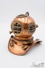 F69118  Vintage Copper   Brass Scuba Divers Helmet