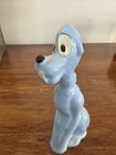 Antique Blue Dog Hard Plastic Rattle Toy 4 