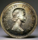 Rare 1954 South Africa 5 Shillings Silver Matte Proof Strike Coin Springbok 1685