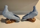Vintage Chinese Dove Pair Light Blue 6 5   Perfect Condition 