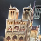 4d Build Notre Dame Cathedral 3d Model Kit Puzzle W  Led Lights  393 Pieces New