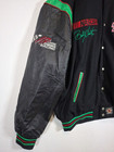 Vintage Bobby Labonte Leather Wool Reverseable Nascar Jacket Interstate Large