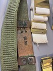 Lot Of 6 Vintage Us Military Brass Leather And Gold Tone Belt Buckles Usa Made