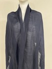 Malo 100  Cashmere Shawl Scarf Made Italy Navy Blue 30    X 80    Unisex