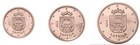 Latvia 3 Coins Set  1  2  5 Santim Uncirculated   World Coins  random Years 