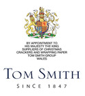 Tom Smith Christmas Crackers - Luxury Box Of 6 Foil Tartan  Gold  And Cream red