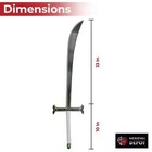 Dracule Mihawk Yoru Sword Replica - Blackened Metal Blade Overall 46 