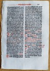 Post Incunable Leaf Brevarium Pataviensis Small Woodcut  530  - 1508
