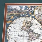 Framed Nova Totius Terrarum Orbis Tabula Frederick De Wit Amstelodami World Map